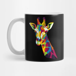 The Colorful Giraffe Head Mug